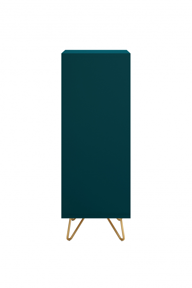 Dressoir 'Elle' 45x110 - Turquoise/Messing