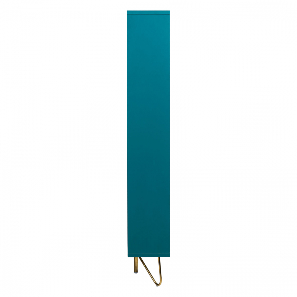 Schoenenkast 'Elle' - Turquoise/Messing
