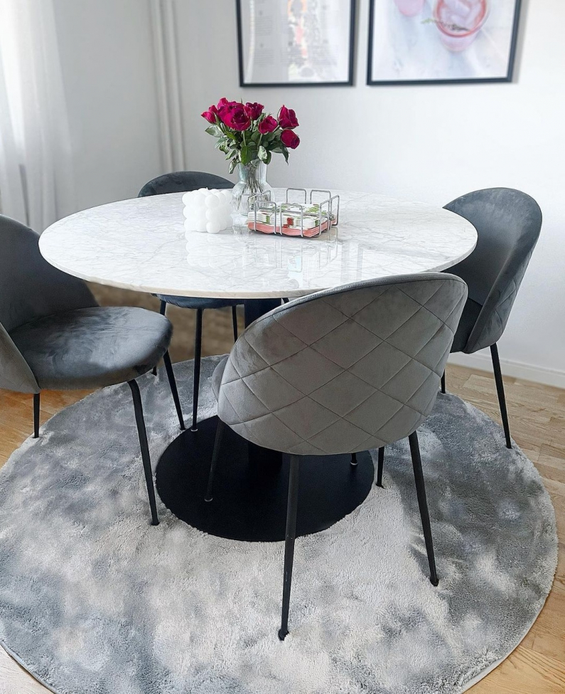 Rond vloerkleed 'Aranga Super Soft' - Grijs