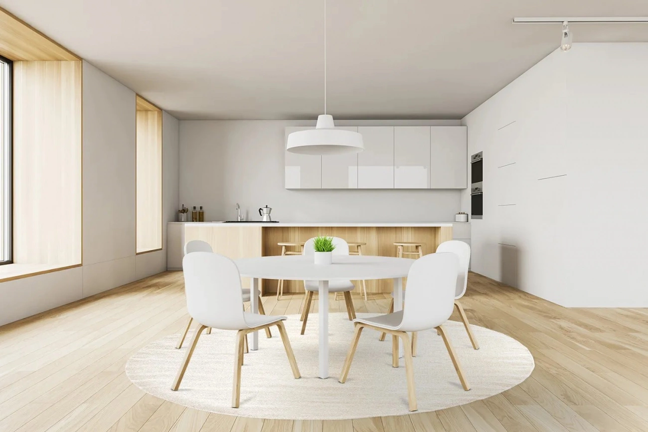 Rond vloerkleed 'Hamilton' - Natuur