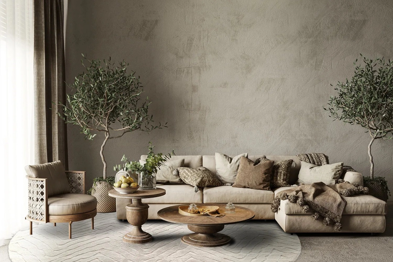 Rond tapijt 'Wren' - Wit