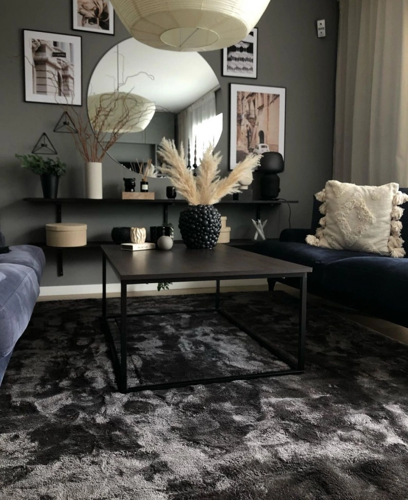 Rya-tapijt 'Aranga Super Soft' - Antraciet