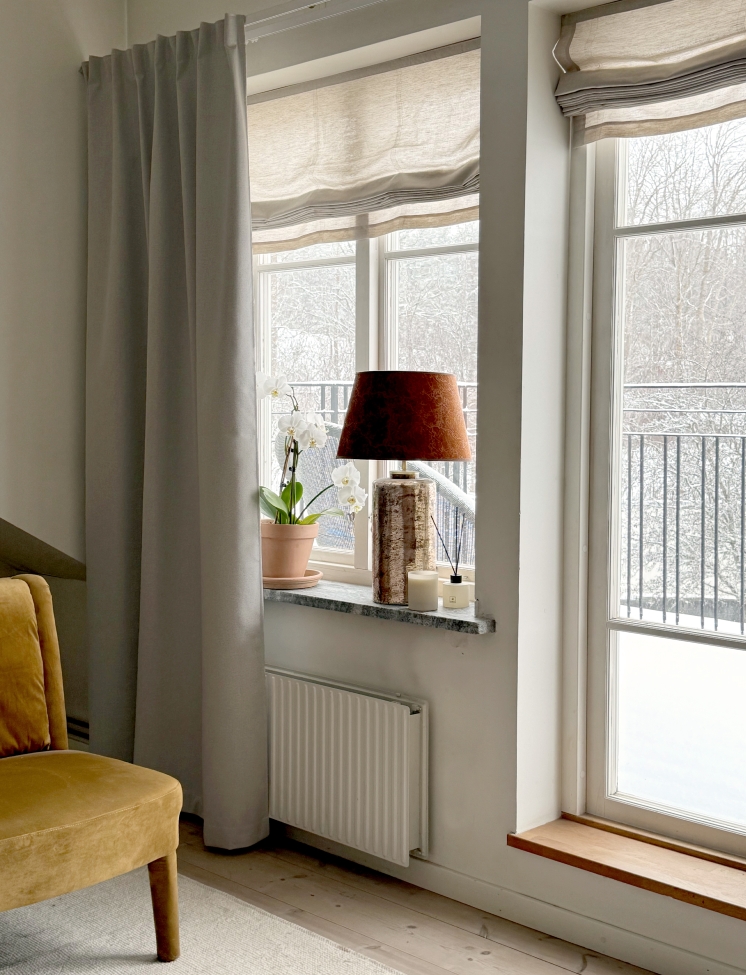 Gordijn 'Nightfall' 275x250 - Grijs