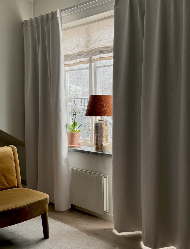 Gordijn 'Nightfall' 275x250 - Grijs