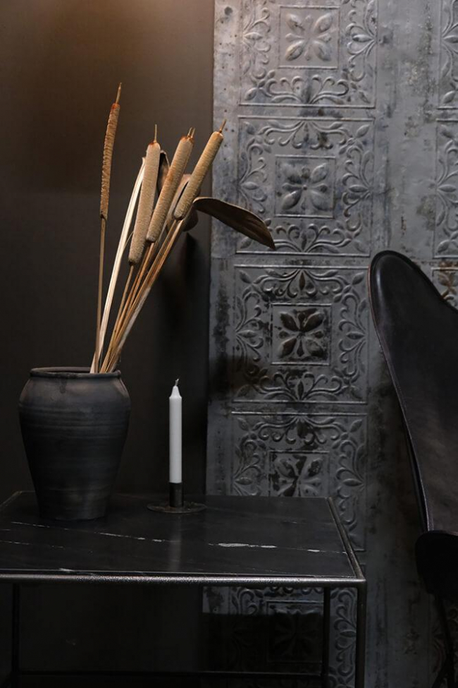 Café tafel 'Jamie' - IJzer/Zwart