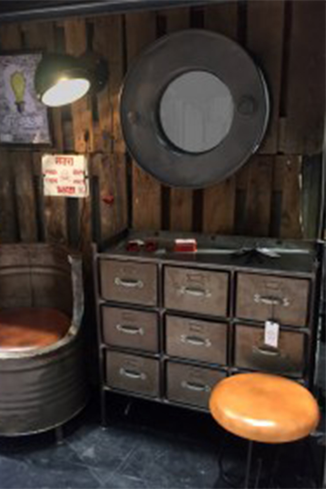 Kast met 9 lades 'Saga' - Vintage/Patina