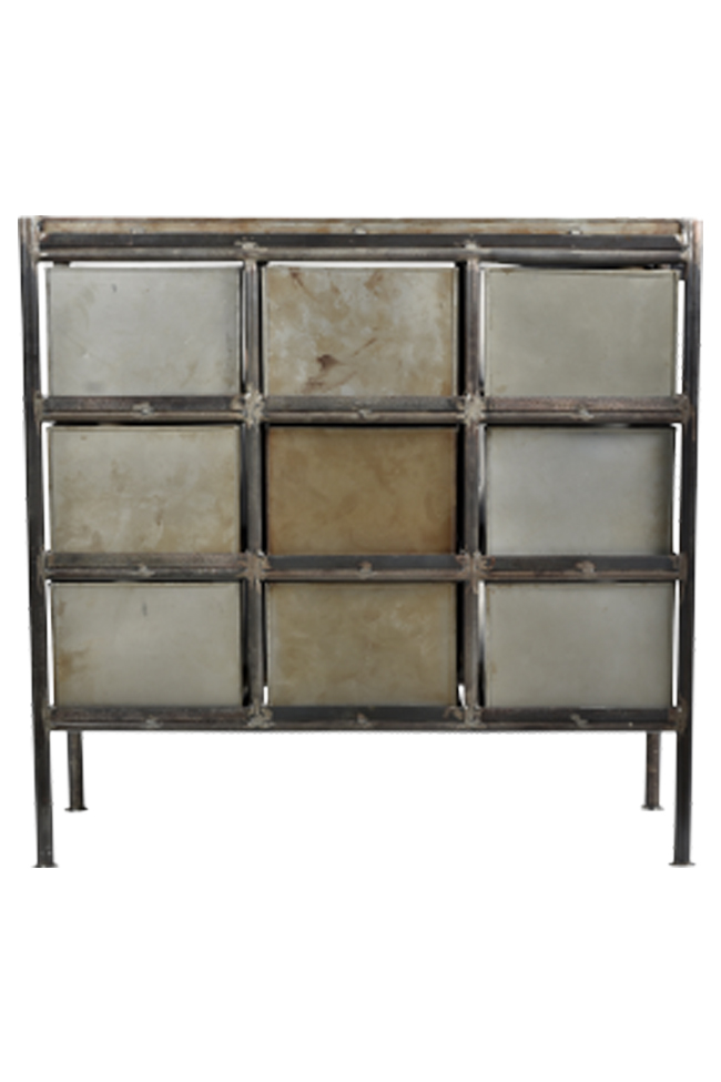 Kast met 9 lades 'Saga' - Vintage/Patina