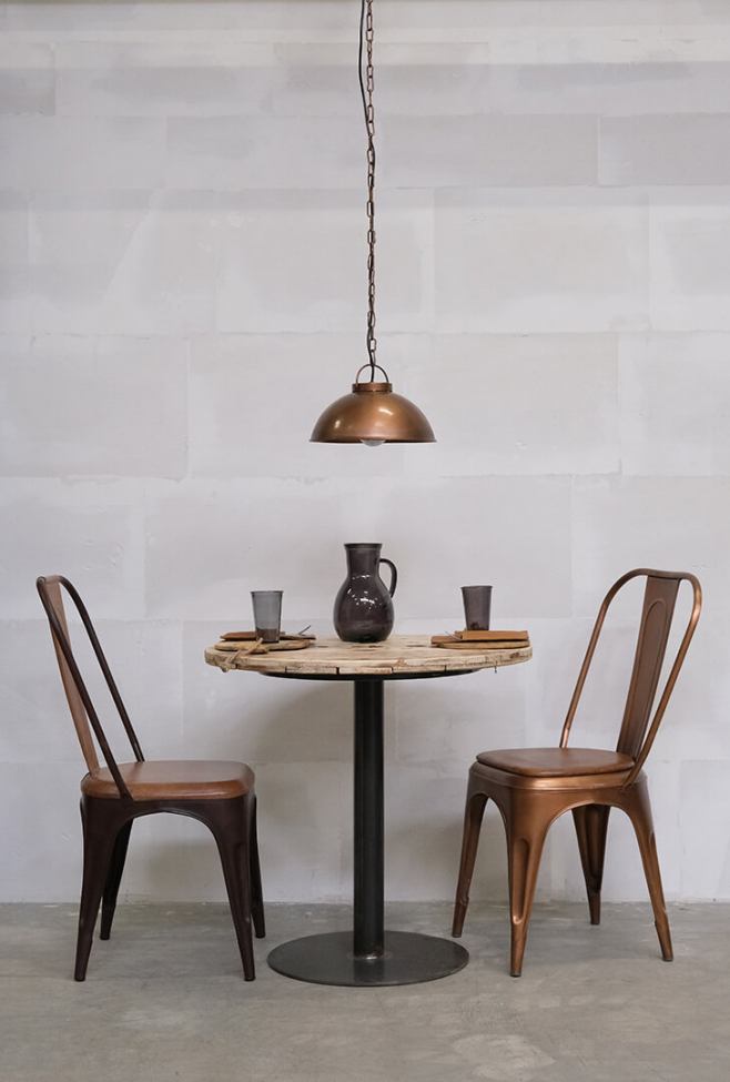 Plafondlamp 'Thormann' - Koper