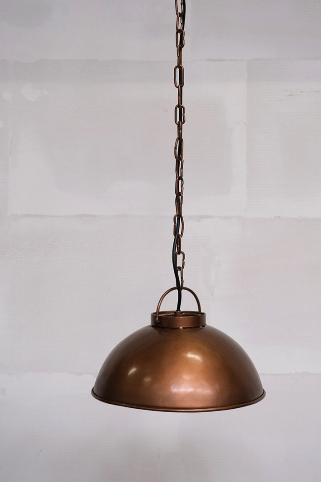 Plafondlamp 'Thormann' - Koper