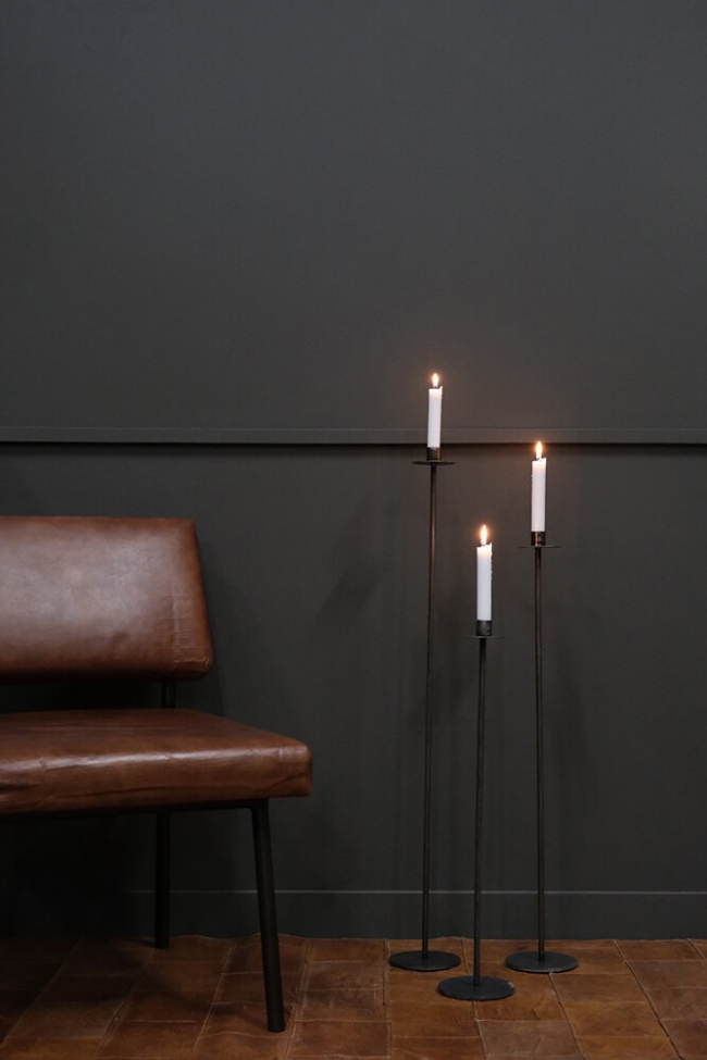 Kaarsenhouder 'Dean' M - IJzer