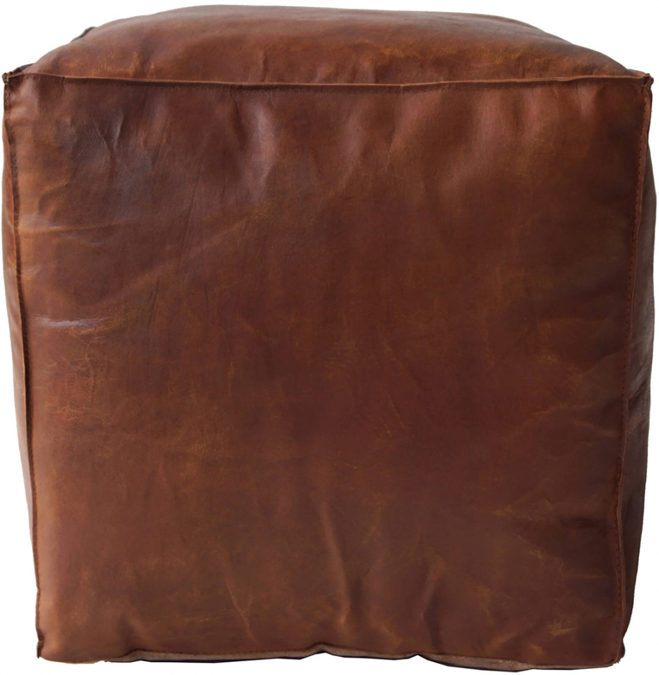 Leerpoef 'Olivia' Kubus - Bruin