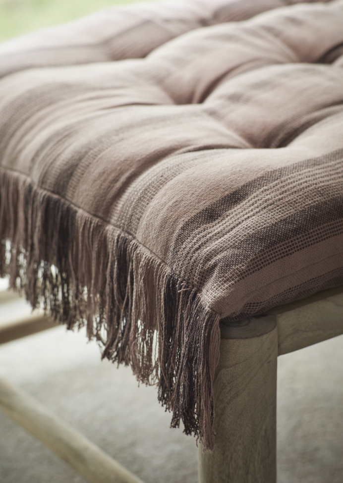 Houten bank 'Mangohout' 140 cm - Natuurlijk