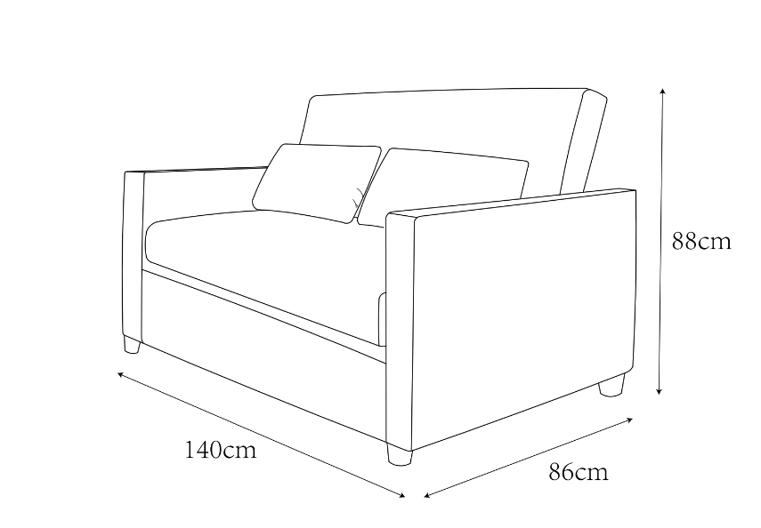 Slaapfauteuil 'San Francisco' - Wit