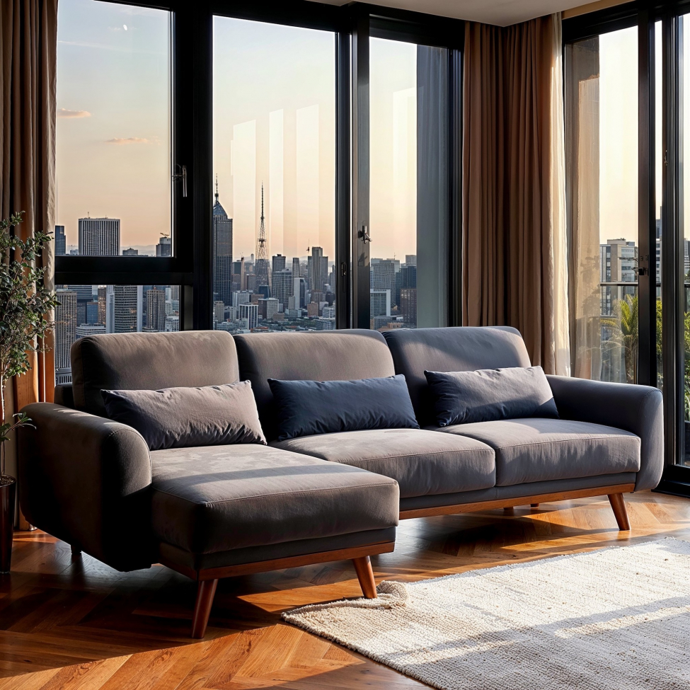 Slaapbank 'Texas' - Donkergrijs