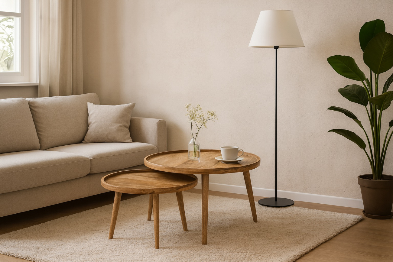 Salontafel 'Manarola' 2 delen - Bruin