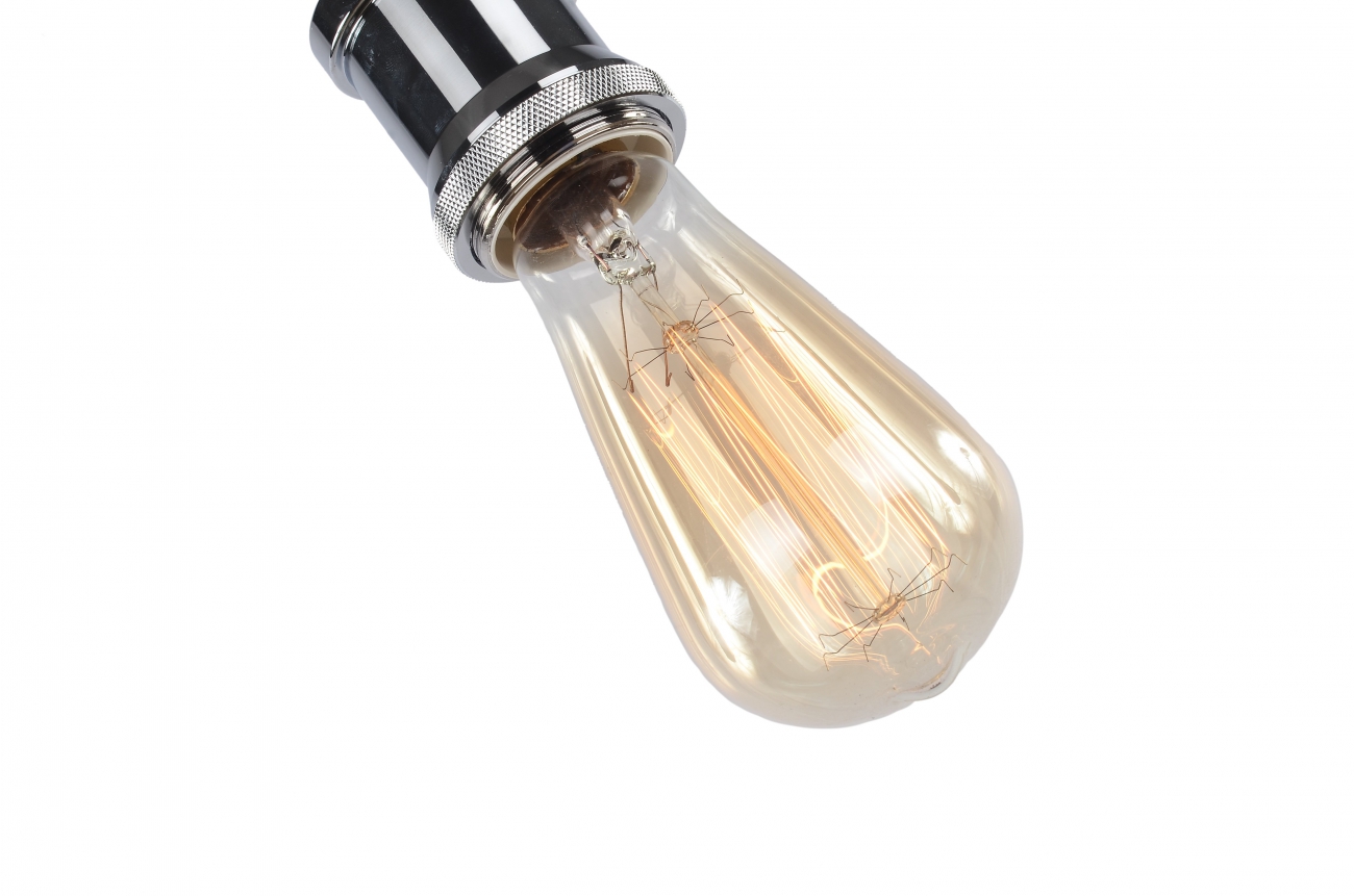 Plafondlamp 'Chrome' - Glas/Metaal