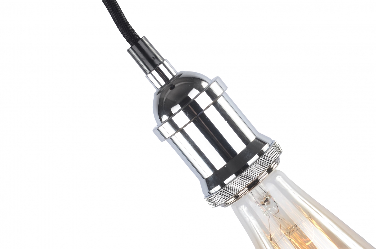 Plafondlamp 'Chrome' - Glas/Metaal