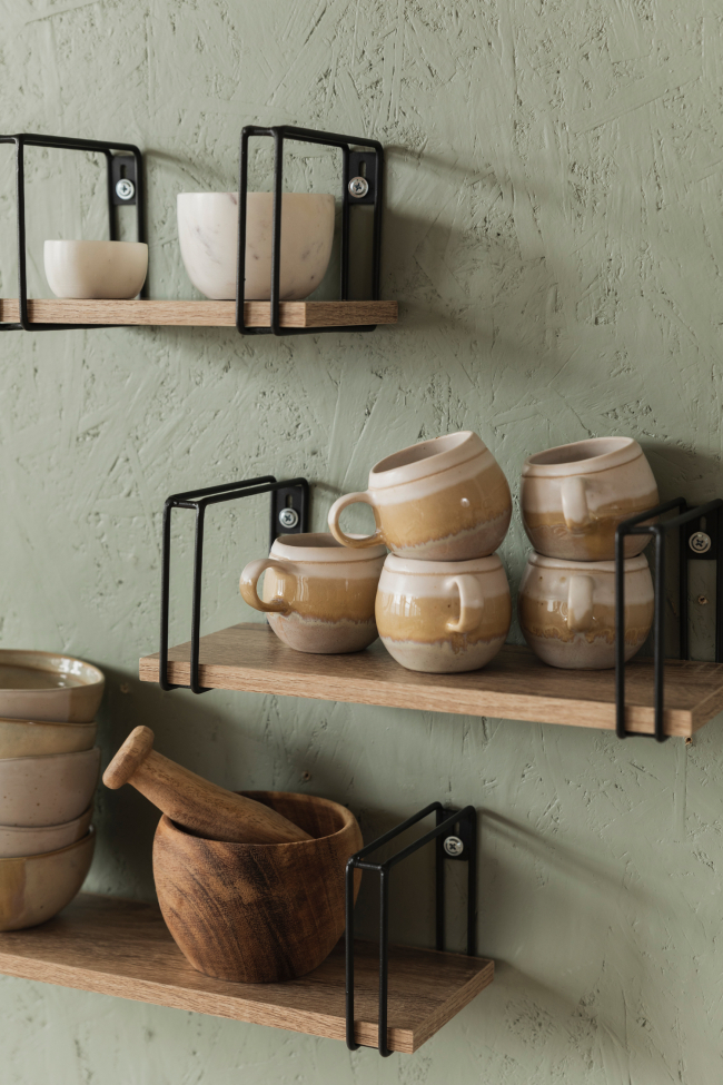 Wandplanken 'Square' 3-pack - Eiken