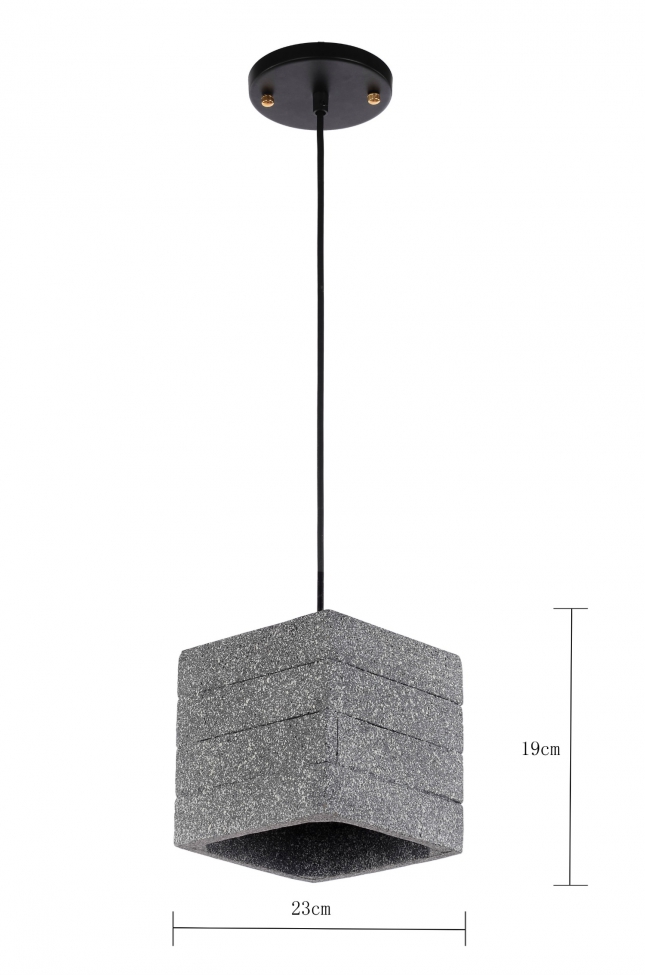 Hanglamp 'Stone Cube' - Cement