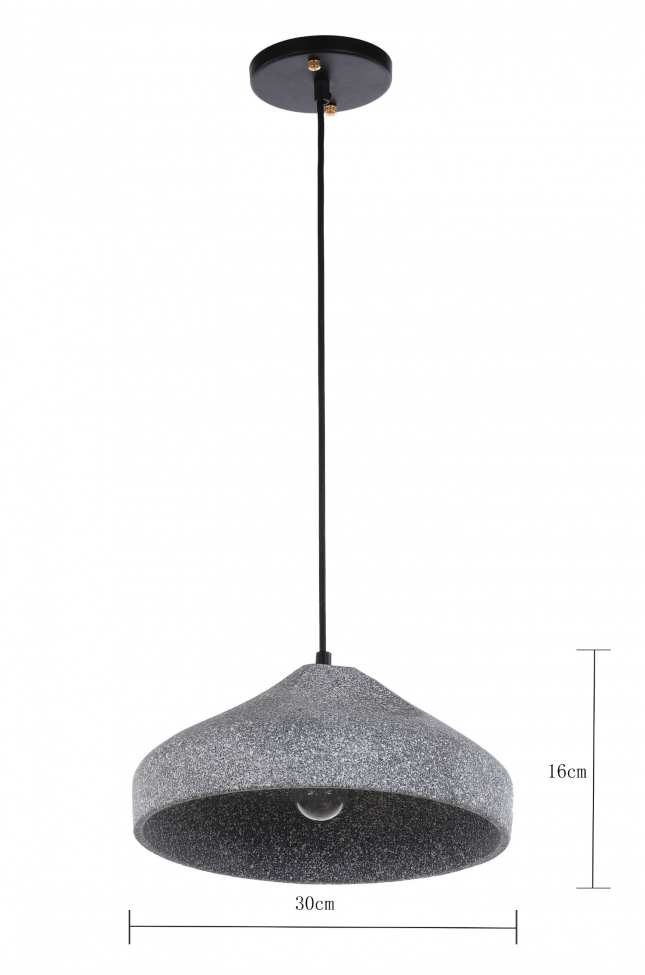 Hanglamp 'Grafite Circle' - Cement