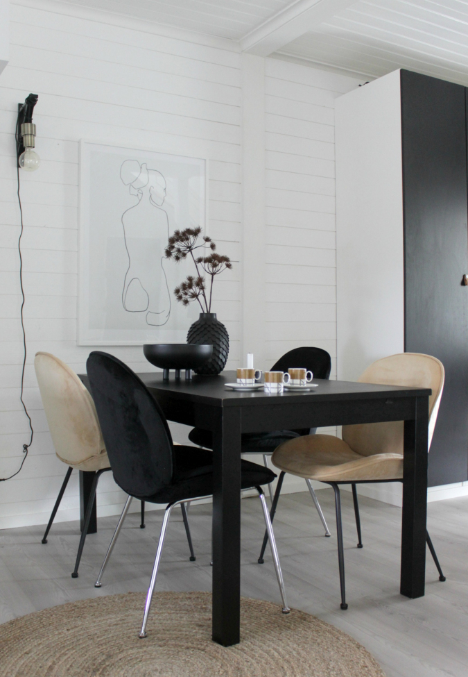 Stoel 'Lux' - Zwart/Zilver