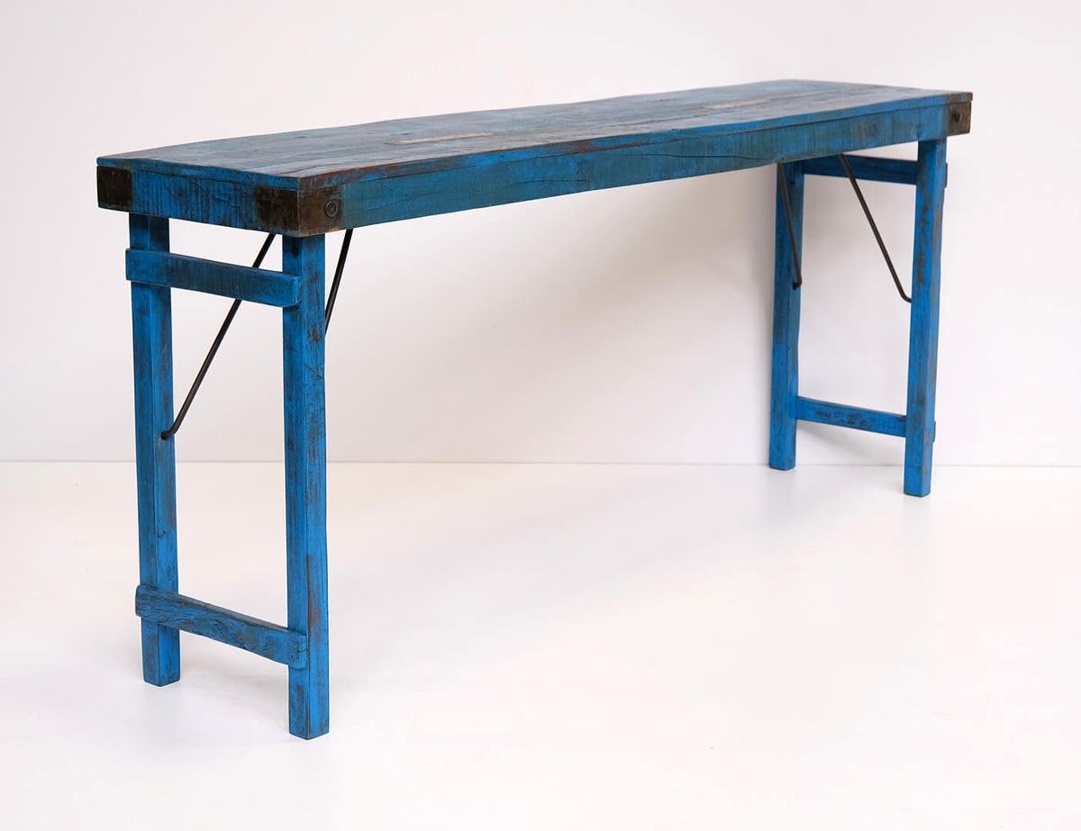 Console tafel 'Rohan' - Blauw