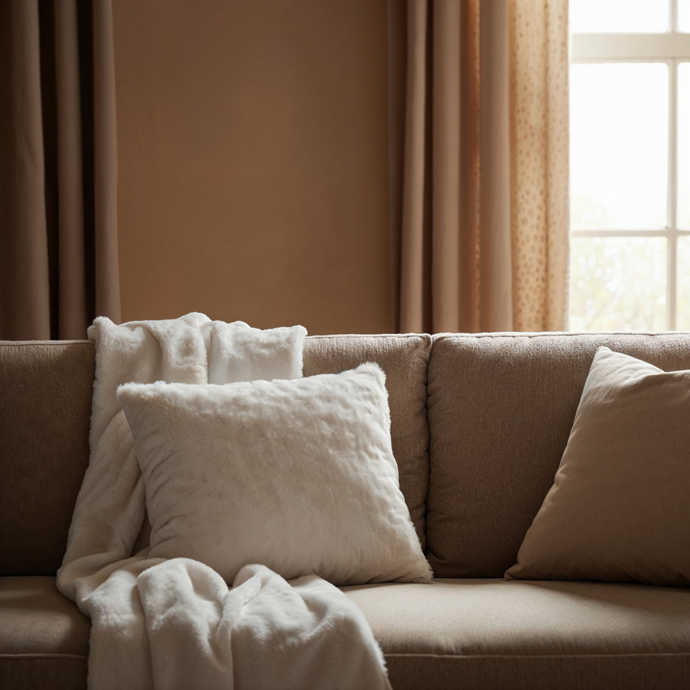 Kussenhoes 'Aranga Super Soft' 45x45cm - Wit