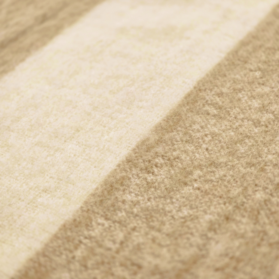 Geruite 'Beatriz Stripe' 130x170cm - Beige/wit