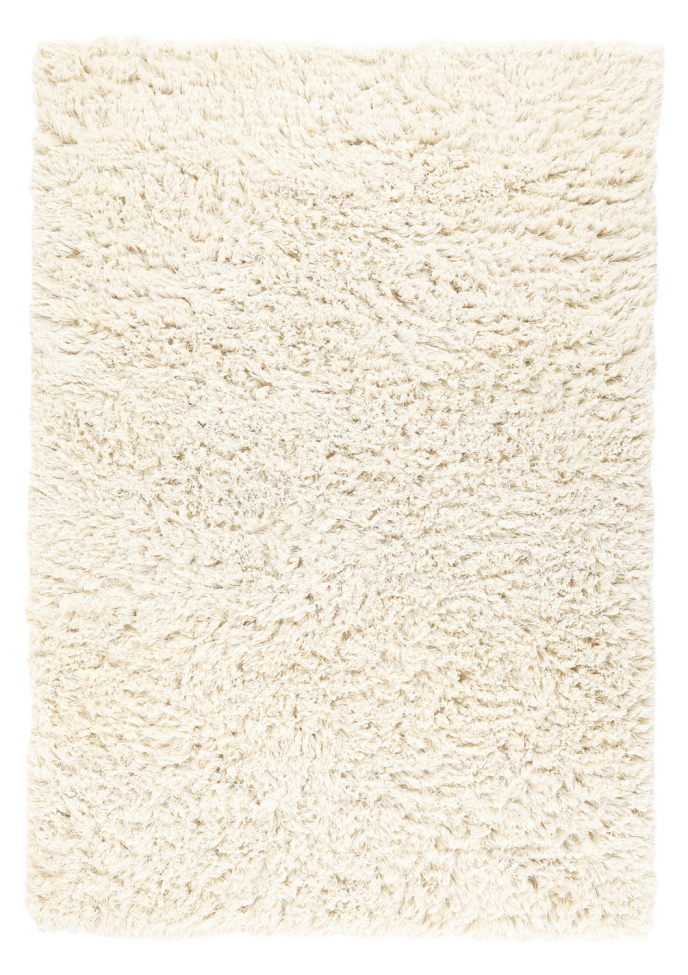 Hoogpolig Vloerkleed 'Fassale Handwoven Wool' - Wit