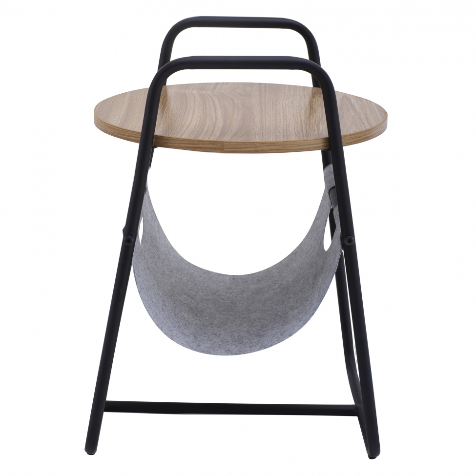 Bijzettafel 'Tidningsställ' - Zwart/Hout