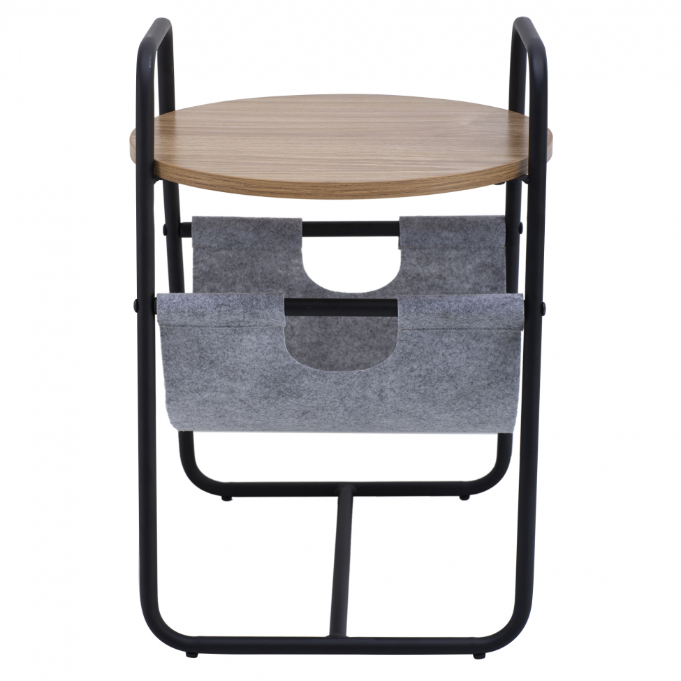 Bijzettafel 'Tidningsställ' - Zwart/Hout