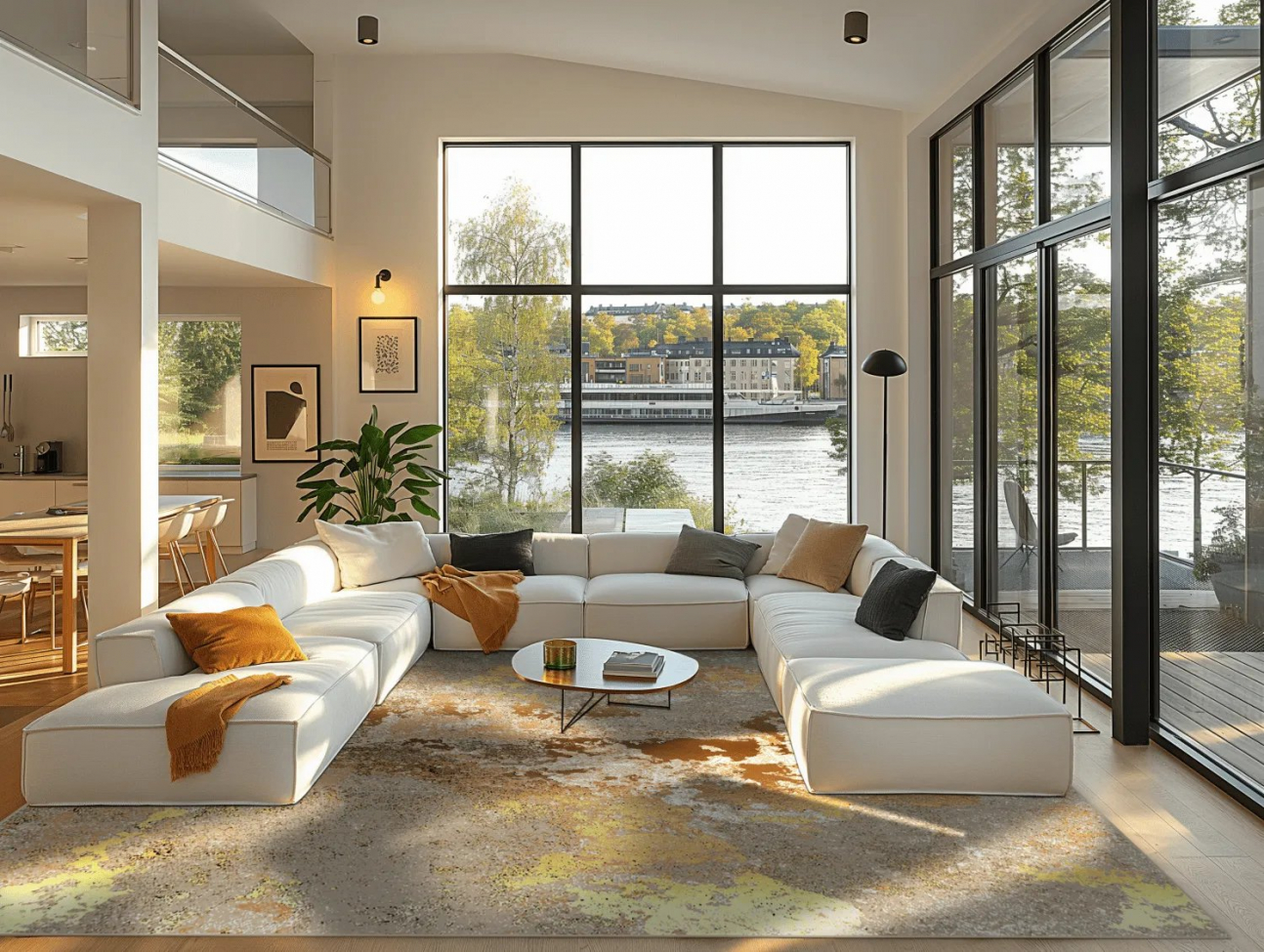 Wilton tapijt 'Elena' 240x340cm - Beige/Goud