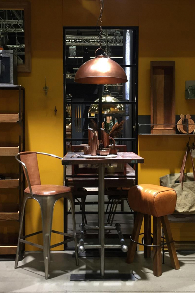 Fabriekslamp vintage 'Thormann' - Koper