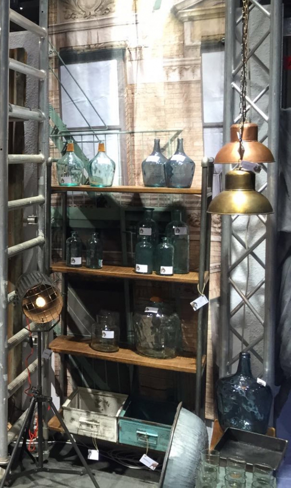 Plafondlamp 'Alma' - Gepatineerd messing