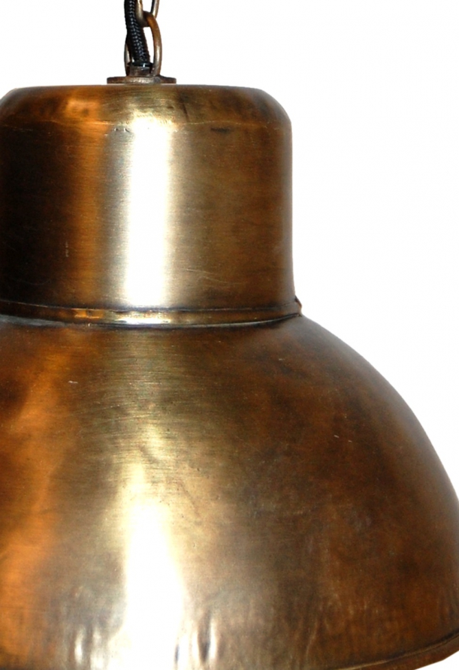 Plafondlamp 'Alma' - Gepatineerd messing