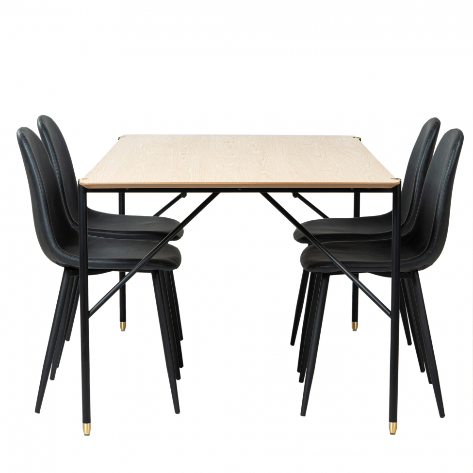 Eettafel 'Hornstull Forma' - 1 Tafel & 4 Stoelen
