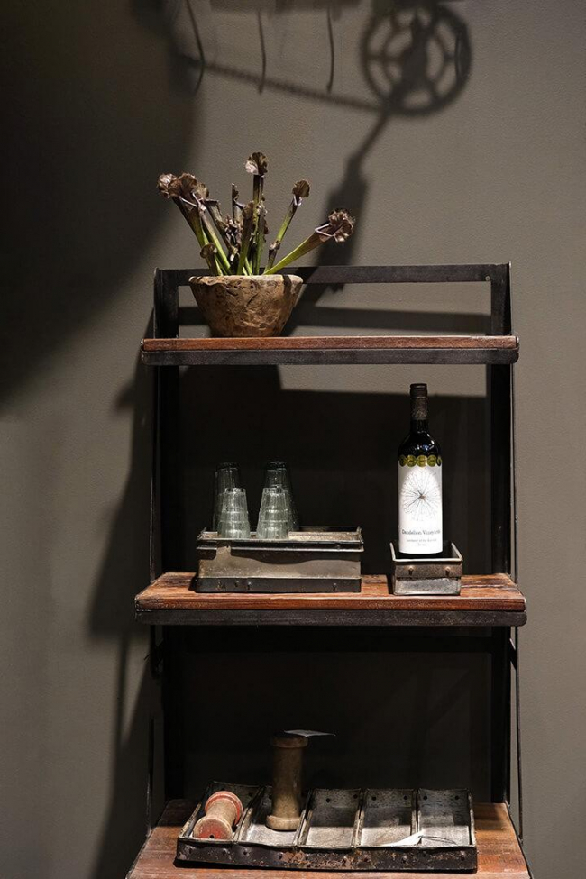 Boekenkast 'Rustiek' - IJzer/Hout