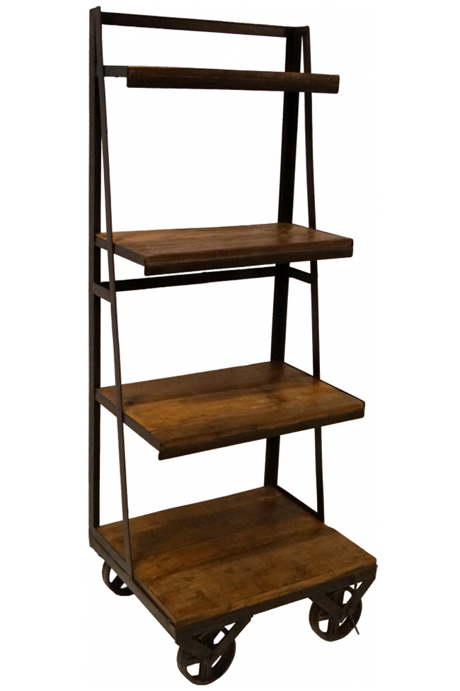 Boekenkast 'Rustiek' - IJzer/Hout