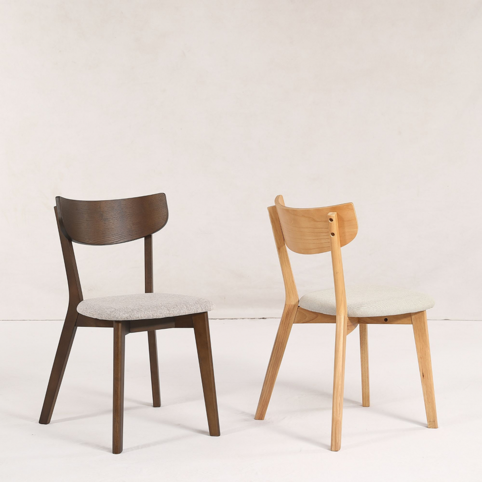 Stoel 'Saba'- Eik/Beige