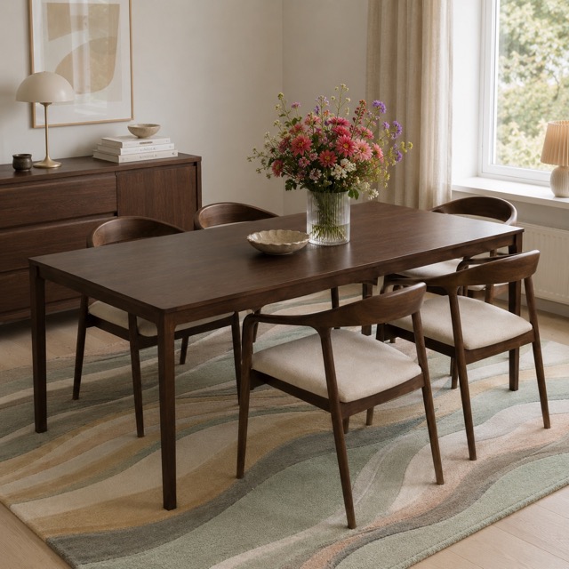Eettafel 'Aspa' 180x90cm - Naturel
